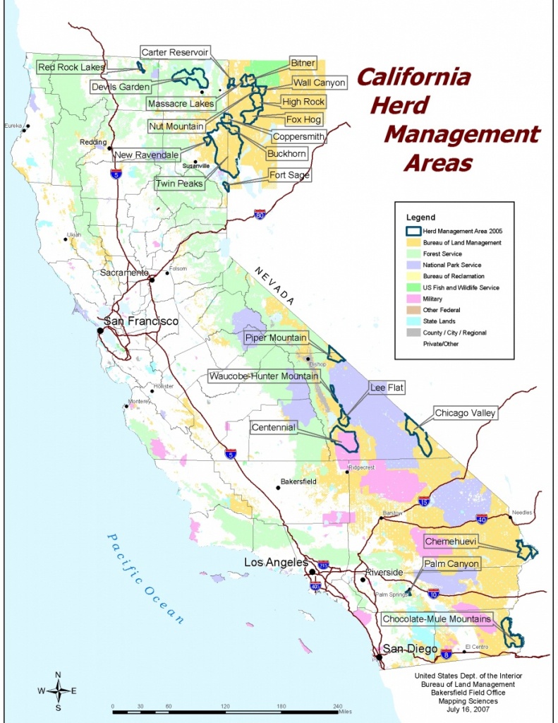 California - Herd Management Areas | Bureau Of Land Management - Blm Land Map Northern California