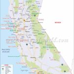 California Map, 3Rd Largest State In The Us Having Area Of 163,696   Show Map Of California