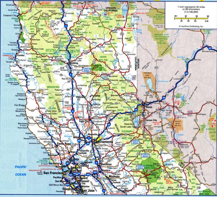Northern California Highway Map