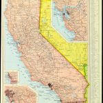 California Map Of California Wall Art Decor Vintage Old Pink | Etsy   California Map Wall Art