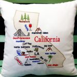 California Map Pillow California Gifts California Souvenir | Etsy   California Map Pillow