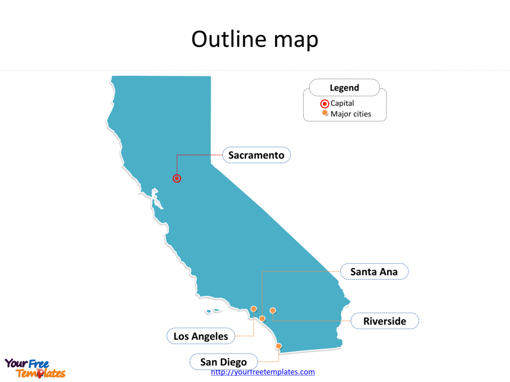 California Map Powerpoint Templates - Free Powerpoint Templates - Free State Map California