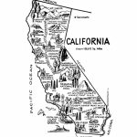 California Map Printable Art, Digital Print, 1950S State Wall Art   California Map Wall Art
