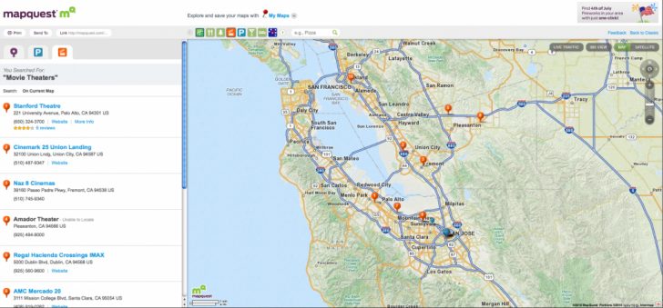 Mapquest California Map