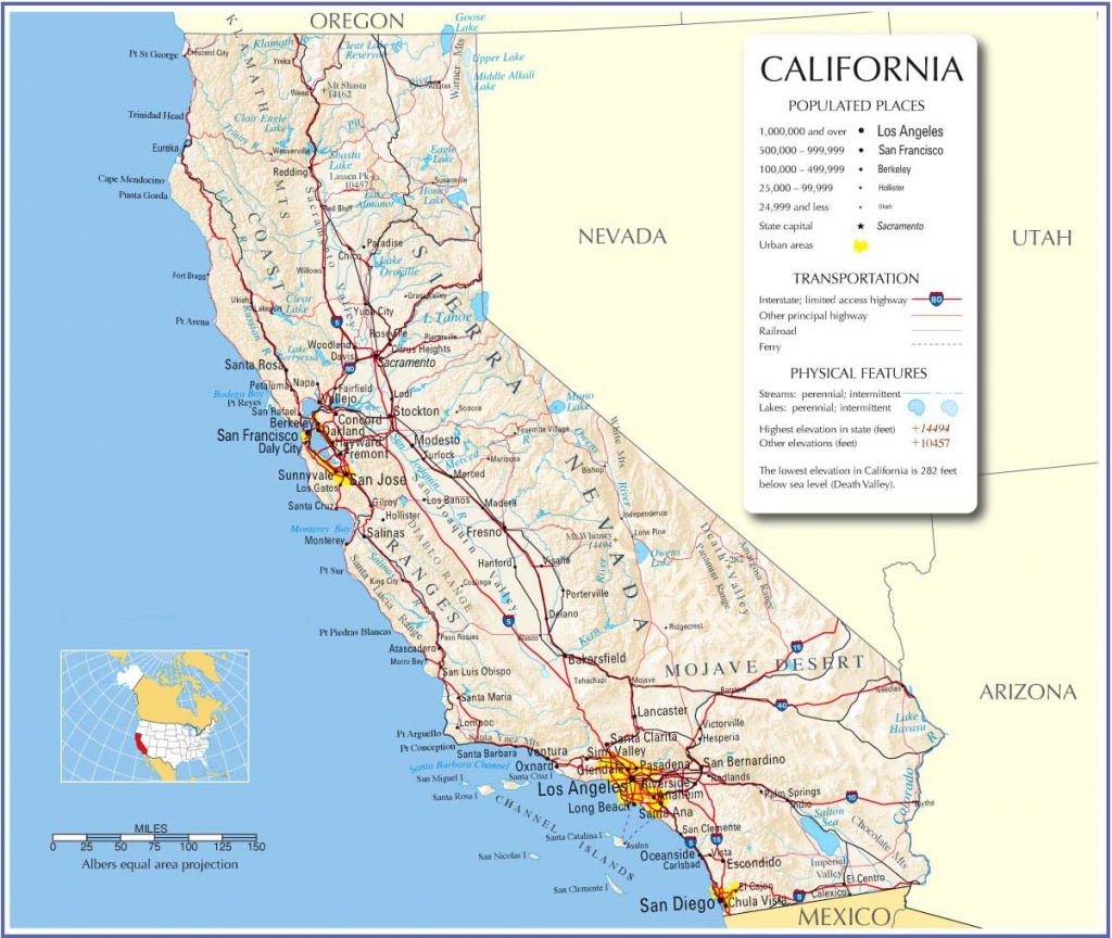 California Map,california State Map,california Road Map, Map Of - California Road Atlas Map
