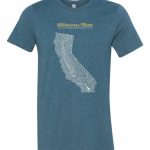 California Our Water River Map T Shirt   Wilderness Made   California Map T Shirt