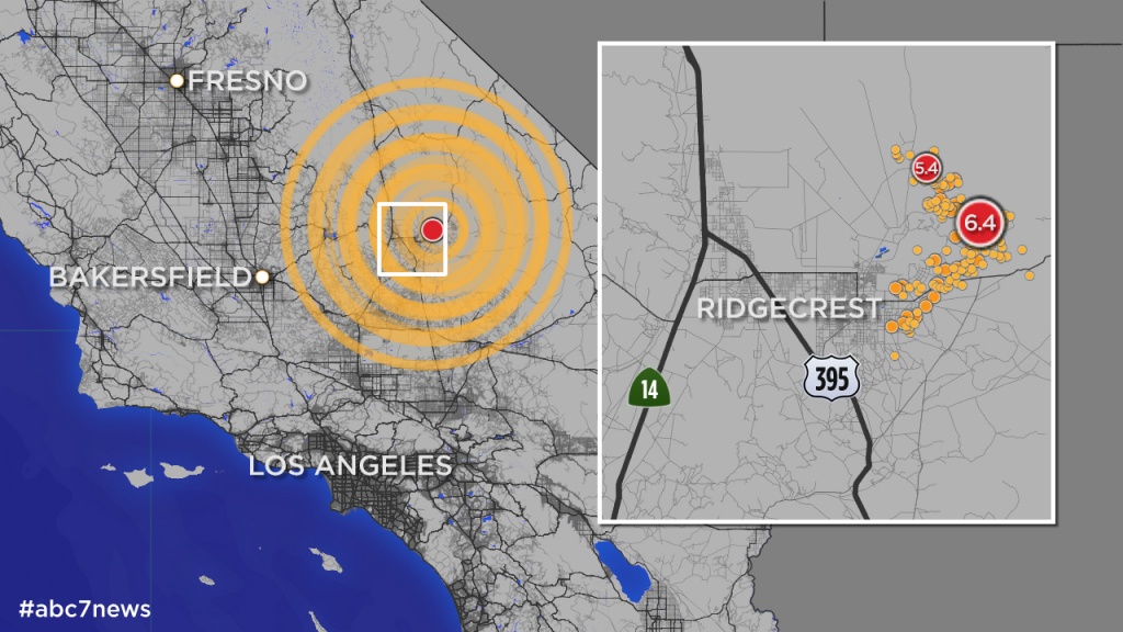 California Quake: Map Shows More Than 245 Aftershocks Since 6.4 - Show Map Of Southern California
