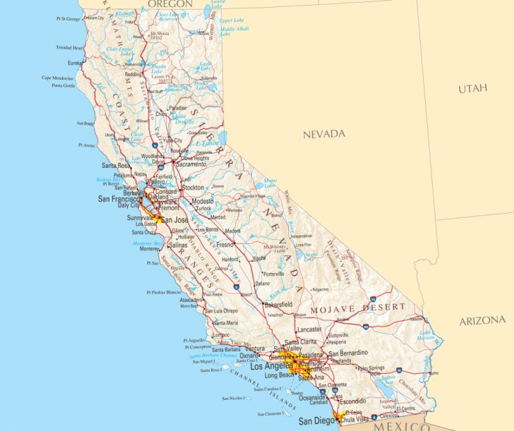 Full Map Of California