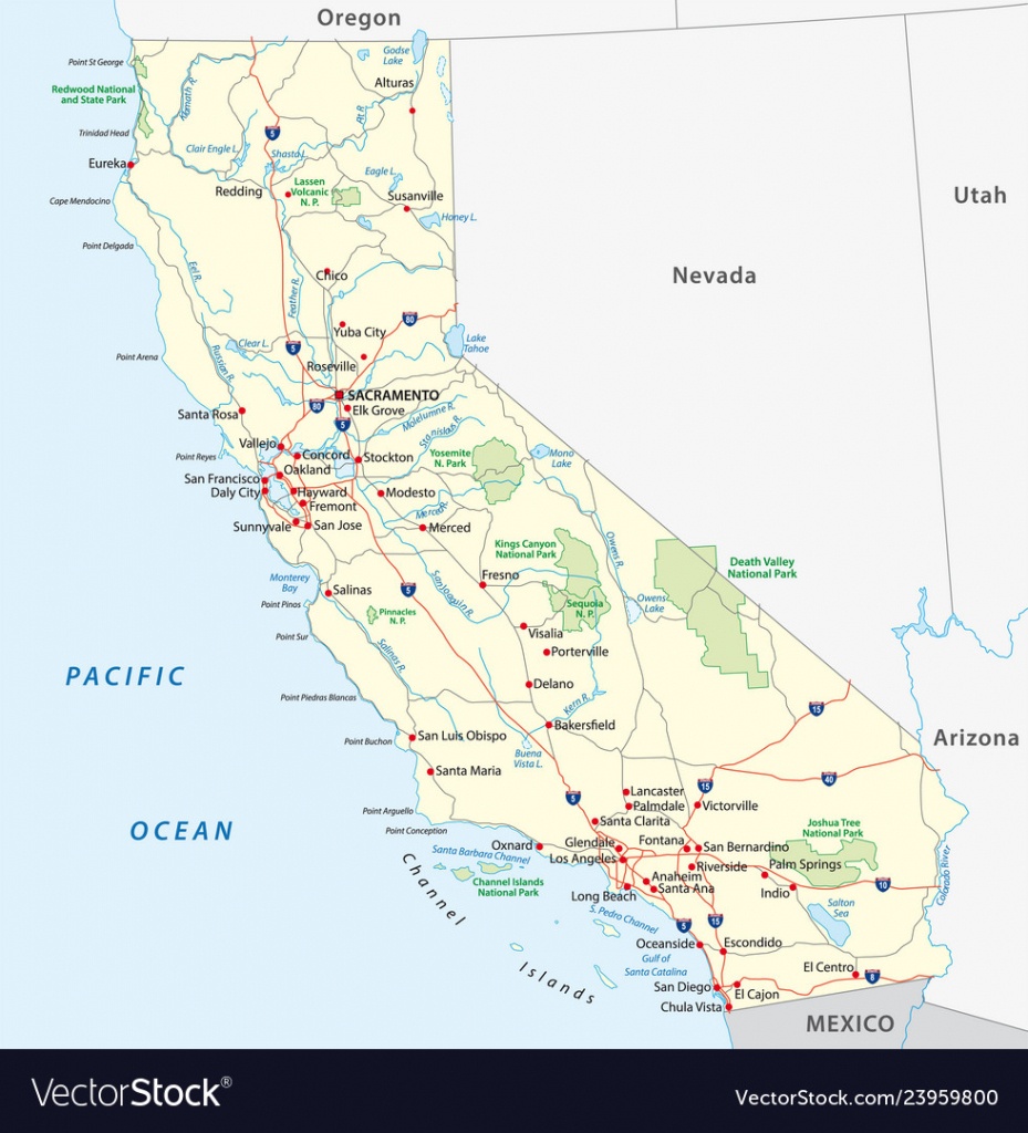 California Road Map - California Road Map Free