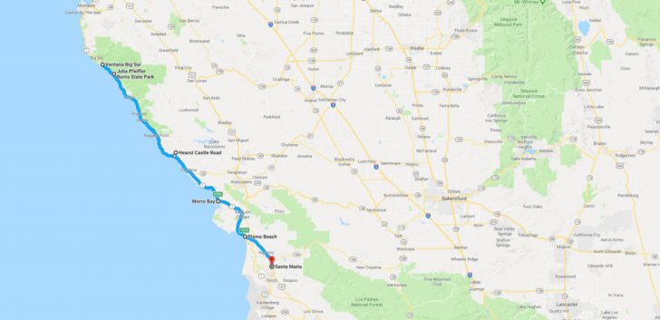 California Vacation Planning Map