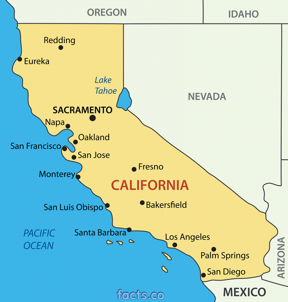 California State Map Cities And Travel Information | Download Free - California State Map With Cities