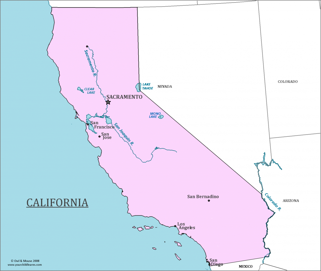 California State Map - Map Of California And Information About The State - California Map With States