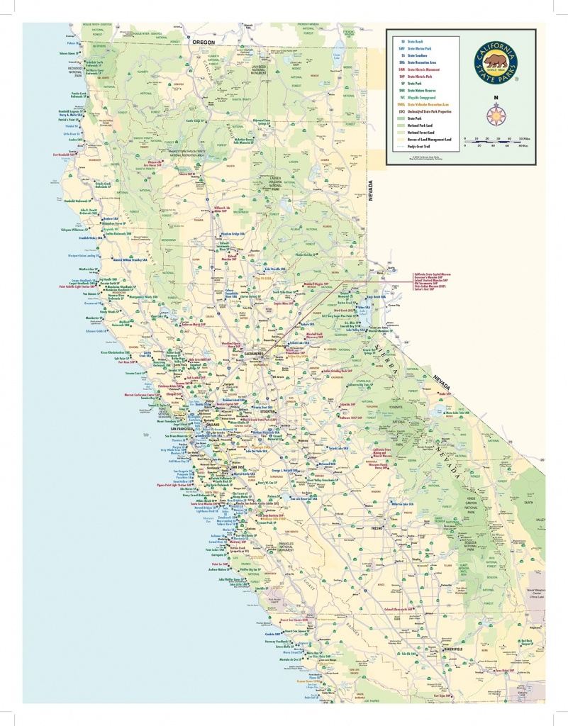 California State Parks Statewide Map - National And State Parks In California Map