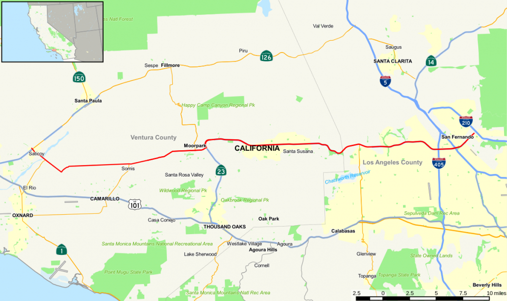 California State Route 118 - Wikipedia - Van Nuys California Map