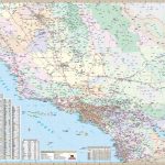 California State Southern Wall Map – Kappa Map Group   Laminated California Wall Map