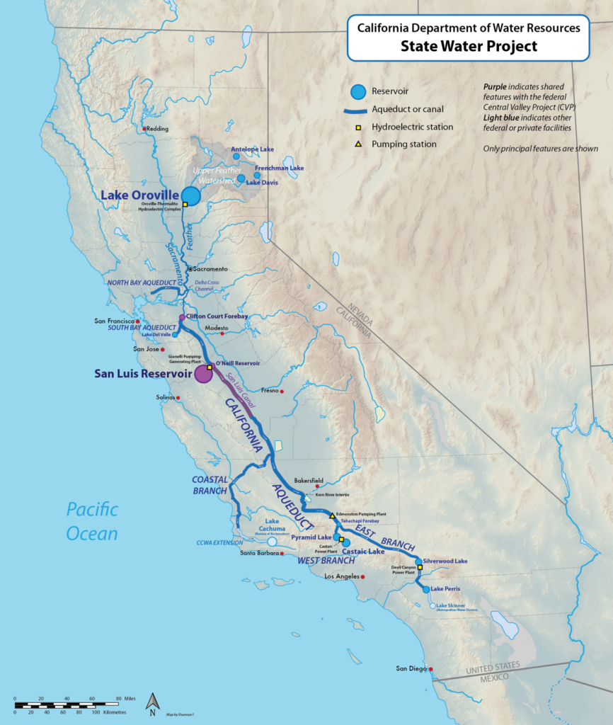 California State Water Project - Wikipedia - Southern California Rivers Map