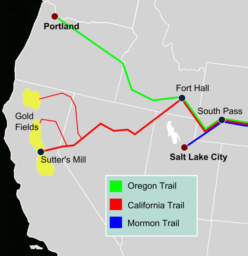 California Trail - Wikipedia - Backpacking Maps California