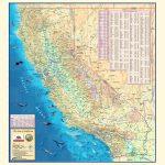 California Wall Map   Maps   Laminated California Wall Map