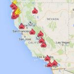 California Wildfires Latest Ma Google Maps California Fires In   Map Of California Wildfires Now