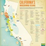 California Wine Regions   Maplets   California Wine Map Poster