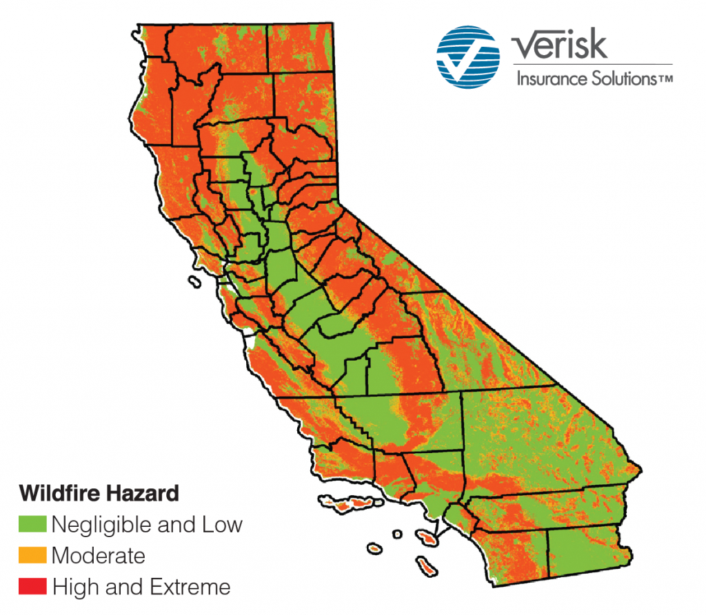 California&amp;#039;s Drought Is Over, But A New Report Shows Wildfire Risk - California Wildfire Risk Map