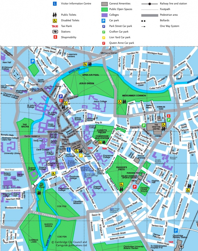 Cambridge Tourist Map - Printable Map Of Cambridge Ma