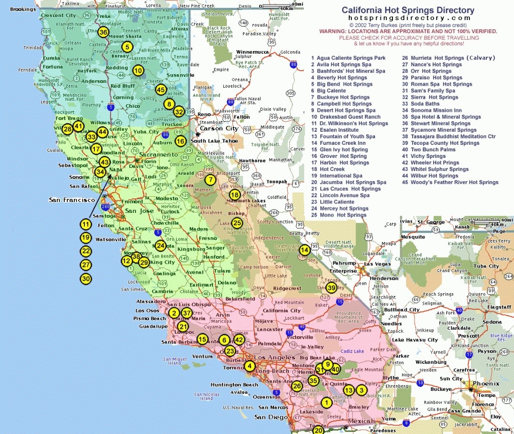 Camping Map California | D1Softball - California Camping Map