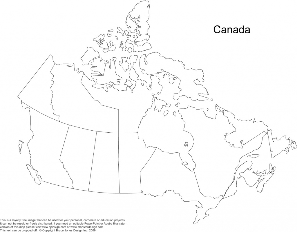 Canada And Provinces Printable, Blank Maps, Royalty Free, Canadian - Printable Blank Map Of Canada