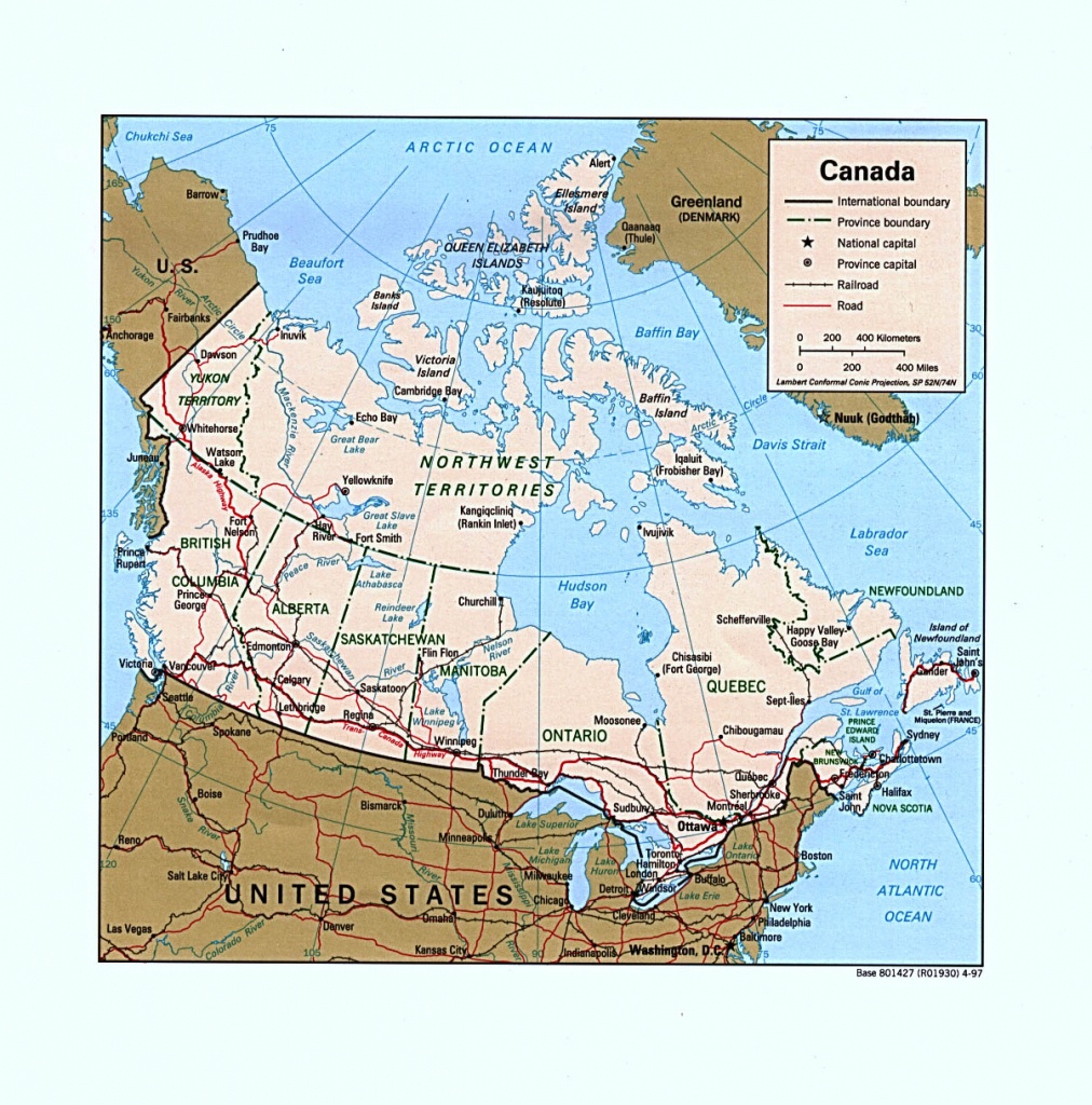 Canada Maps - Perry-Castañeda Map Collection - Ut Library Online - Printable Map Of Canada Pdf