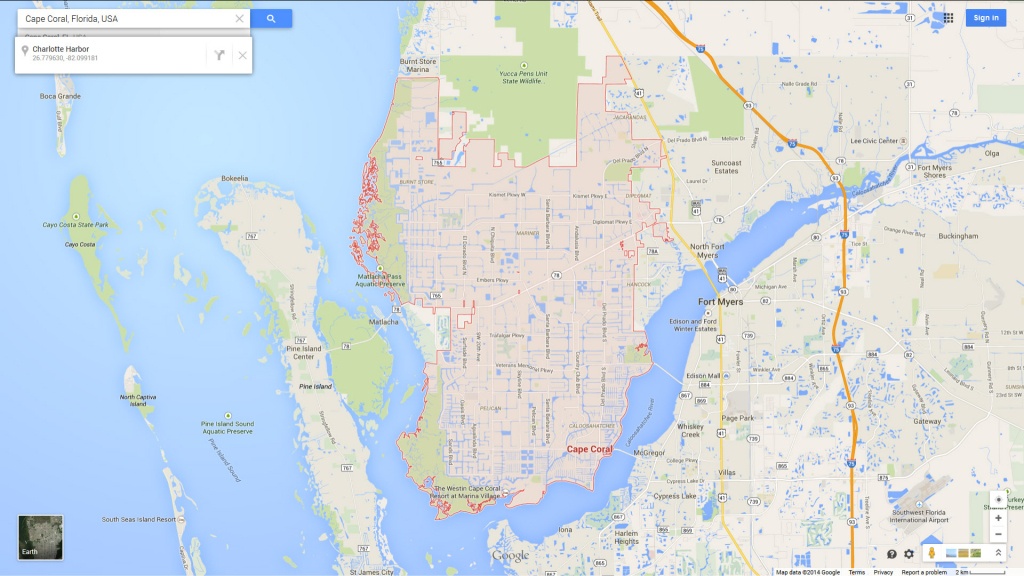 Cape Coral, Florida Map - Google Maps Cape Coral Florida