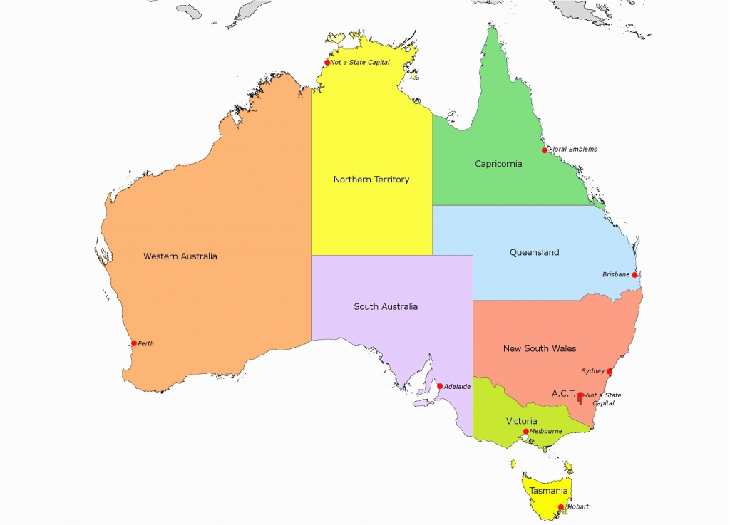 Category: Australian Maps 0 | World Map - Printable Map Of Australia With States And Capital Cities