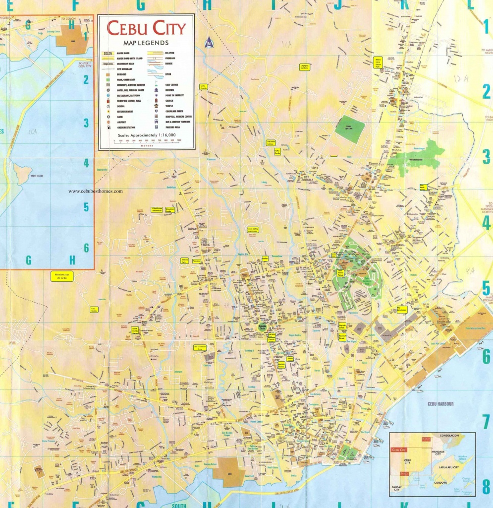 Cebu City Tourist Map - Cebu City • Mappery - Cebu City Map Printable