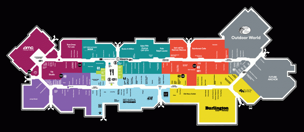 Center Map Of Katy Mills® - A Shopping Center In Katy, Tx - A Simon - Map Store Austin Texas