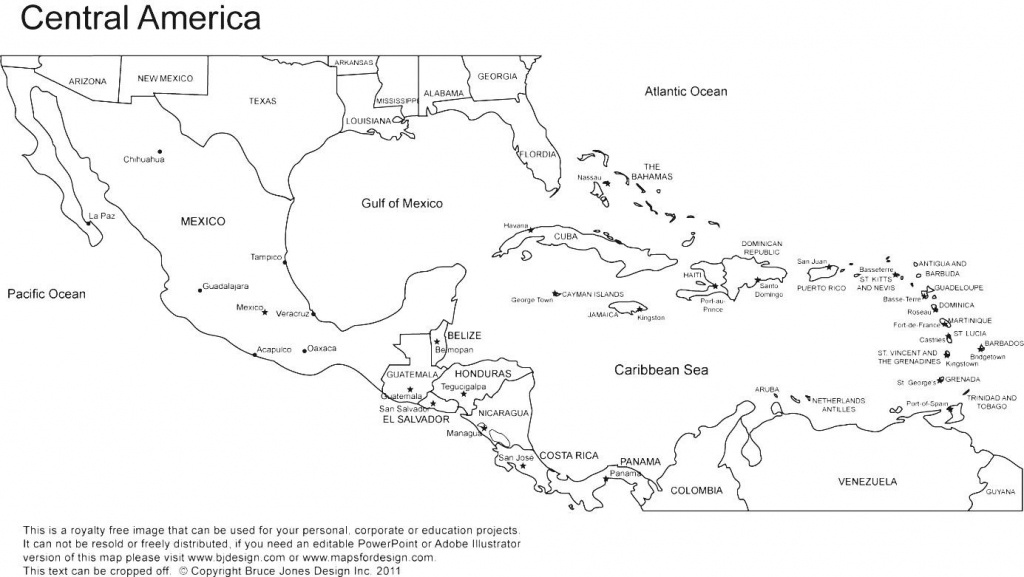 Central America Outline Map Free Getplaces Me Within Blank Zarzosa - Central America Map Quiz Printable