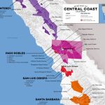 Central Coast Wine: The Varieties And Regions | Wine Folly   California Wine Map