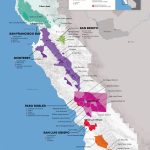 Central Coast Wine: The Varieties And Regions | Wine Maps   Map Of California Showing Santa Barbara