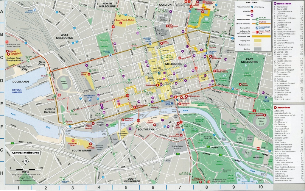Central Melbourne Cbd Printable Map – I See American People (And Places) - Melbourne Cbd Map Printable