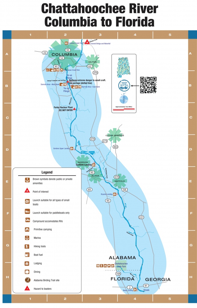 Chattahoochee River—4. Columbia To The Florida, Alabama And Georgia - Map Of Alabama And Florida