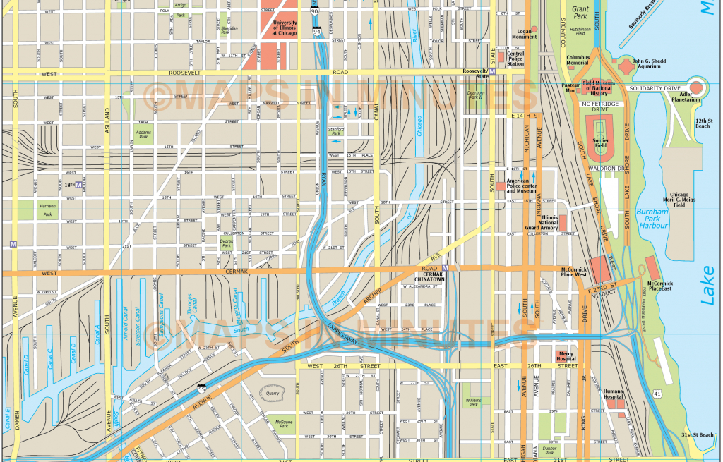 Chicago City Map - Chicago City Map Printable