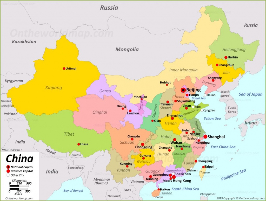 China Maps | Maps Of China - Printable Map Of China