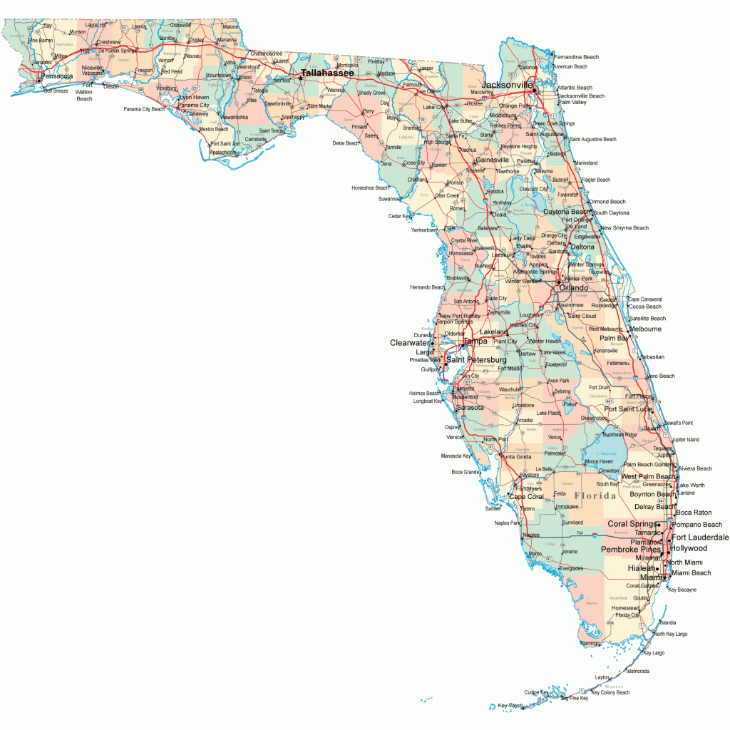 City Map Of South Florida And Travel Information | Download Free - Map Of South Florida Towns