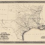 Civil War Map   Texas, Louisiana, & Arkansas 1871   Civil War In Texas Map