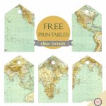 Clear Colours: Free Map Tags Printables … | Crafts | Trave…   Free Printable Travel Maps