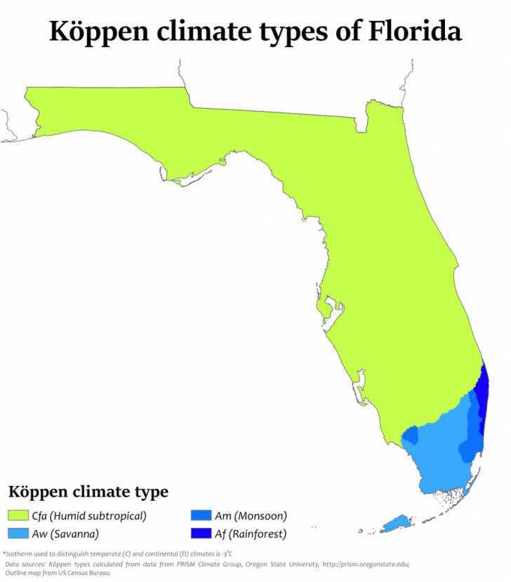 Florida Weather Map With Temperatures