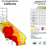 Climate Signals | Map: Us Drought Monitor California, January 10, 2017   California Drought 2017 Map