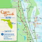 Cocoa Beach Tourist Map   Coco Beach Florida Map