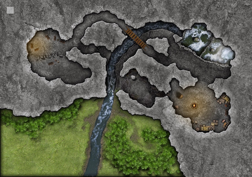 Community Made Lost Mine Of Phandelver Maps ~ Dnd Online Collective - Cragmaw Hideout Printable Map