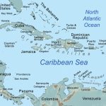 Comprehensive Map Of The Caribbean Sea And Islands   Printable Map Of The Caribbean