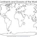 Continents Of The World Worksheets | This Basic World Map Shows The   Blank World Map Printable Worksheet