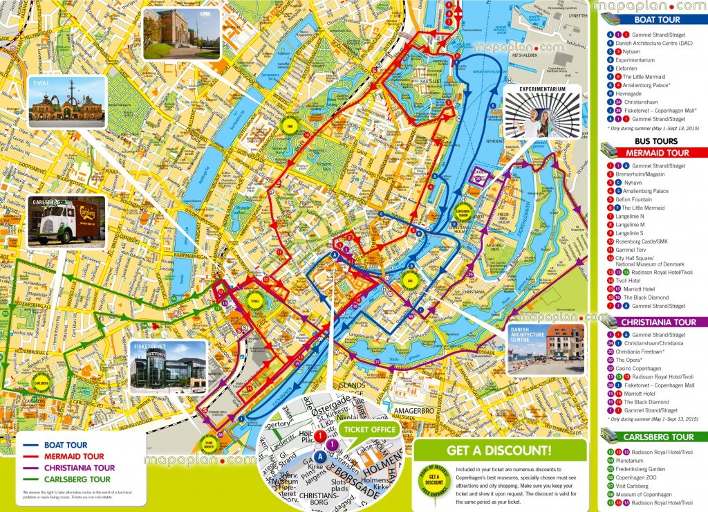 Copenhagen Maps - Top Tourist Attractions - Free, Printable City - Printable Tourist Map Of Copenhagen